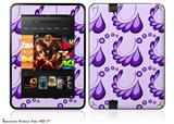 Petals Purple Decal Style Skin fits 2012 Amazon Kindle Fire HD 7 inch