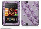 Victorian Design Purple Decal Style Skin fits 2012 Amazon Kindle Fire HD 7 inch