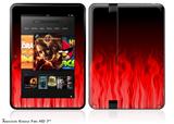 Fire Red Decal Style Skin fits 2012 Amazon Kindle Fire HD 7 inch