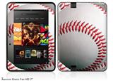 Baseball Decal Style Skin fits 2012 Amazon Kindle Fire HD 7 inch