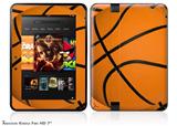 Basketball Decal Style Skin fits 2012 Amazon Kindle Fire HD 7 inch