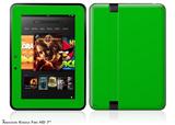 Solids Collection Green Decal Style Skin fits 2012 Amazon Kindle Fire HD 7 inch