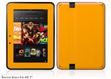 Solids Collection Orange Decal Style Skin fits 2012 Amazon Kindle Fire HD 7 inch