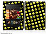 Smileys on Black Decal Style Skin fits 2012 Amazon Kindle Fire HD 7 inch