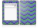 Zig Zag Blue Green - Decal Style Skin fits Amazon Kindle Paperwhite (Original)