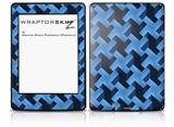 Retro Houndstooth Blue - Decal Style Skin fits Amazon Kindle Paperwhite (Original)