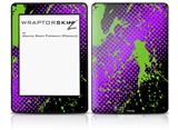 Halftone Splatter Green Purple - Decal Style Skin fits Amazon Kindle Paperwhite (Original)