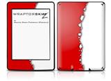 Ripped Colors Red White - Decal Style Skin fits Amazon Kindle Paperwhite (Original)