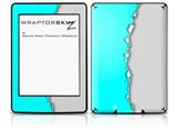 Ripped Colors Neon Teal Gray - Decal Style Skin fits Amazon Kindle Paperwhite (Original)