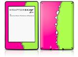 Ripped Colors Hot Pink Neon Green - Decal Style Skin fits Amazon Kindle Paperwhite (Original)