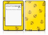 Anchors Away Yellow - Decal Style Skin fits Amazon Kindle Paperwhite (Original)