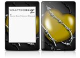 Barbwire Heart Yellow - Decal Style Skin fits Amazon Kindle Paperwhite (Original)
