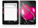 Barbwire Heart Hot Pink - Decal Style Skin fits Amazon Kindle Paperwhite (Original)