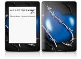 Barbwire Heart Blue - Decal Style Skin fits Amazon Kindle Paperwhite (Original)