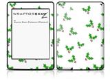 Christmas Holly Leaves on White - Decal Style Skin fits Amazon Kindle Paperwhite (Original)