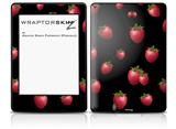 Strawberries on Black - Decal Style Skin fits Amazon Kindle Paperwhite (Original)