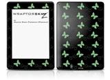 Pastel Butterflies Green on Black - Decal Style Skin fits Amazon Kindle Paperwhite (Original)