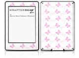 Pastel Butterflies Pink on White - Decal Style Skin fits Amazon Kindle Paperwhite (Original)