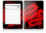 Oriental Dragon Red on Black - Decal Style Skin fits Amazon Kindle Paperwhite (Original)