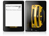 2010 Chevy Camaro Yellow - Black Stripes on Black - Decal Style Skin fits Amazon Kindle Paperwhite (Original)