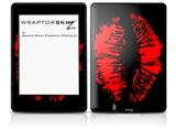 Big Kiss Red Lips on Black - Decal Style Skin fits Amazon Kindle Paperwhite (Original)
