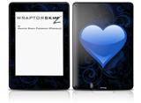 Glass Heart Grunge Blue - Decal Style Skin fits Amazon Kindle Paperwhite (Original)