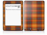 Plaid Pumpkin Orange - Decal Style Skin fits Amazon Kindle Paperwhite (Original)