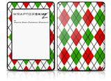 Argyle Red and Green - Decal Style Skin fits Amazon Kindle Paperwhite (Original)