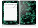 Skulls Confetti Seafoam Green - Decal Style Skin fits Amazon Kindle Paperwhite (Original)