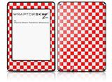 Checkered Canvas Red and White - Decal Style Skin fits Amazon Kindle Paperwhite (Original)