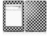 Checkered Canvas Black and White - Decal Style Skin fits Amazon Kindle Paperwhite (Original)