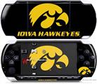 Sony PSP 3000 Decal Style Skin - Iowa Hawkeyes Gold on Black