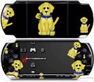 Sony PSP 3000 Decal Style Skin - Puppy Dog on Black