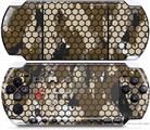 Sony PSP 3000 Decal Style Skin - HEX Mesh Camo 01 Brown