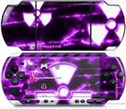 Sony PSP 3000 Decal Style Skin - Radioactive Purple