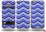 Zig Zag Blues Decal Style Vinyl Skin - fits Apple iPod Touch 5G (IPOD NOT INCLUDED)
