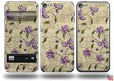 Flowers and Berries Purple Decal Style Vinyl Skin - fits Apple iPod Touch 5G (IPOD NOT INCLUDED)