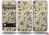 Flowers and Berries Blue Decal Style Vinyl Skin - fits Apple iPod Touch 5G (IPOD NOT INCLUDED)