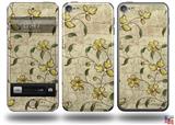 Flowers and Berries Yellow Decal Style Vinyl Skin - fits Apple iPod Touch 5G (IPOD NOT INCLUDED)