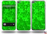 Triangle Mosaic Green Decal Style Vinyl Skin - fits Apple iPod Touch 5G (IPOD NOT INCLUDED)