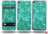 Triangle Mosaic Seafoam Green Decal Style Vinyl Skin - fits Apple iPod Touch 5G (IPOD NOT INCLUDED)