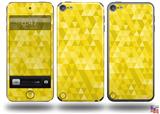 Triangle Mosaic Yellow Decal Style Vinyl Skin - fits Apple iPod Touch 5G (IPOD NOT INCLUDED)