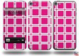 Squared Fushia Hot Pink Decal Style Vinyl Skin - fits Apple iPod Touch 5G (IPOD NOT INCLUDED)
