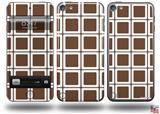 Squared Chocolate Brown Decal Style Vinyl Skin - fits Apple iPod Touch 5G (IPOD NOT INCLUDED)