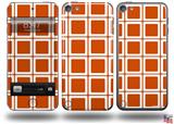 Squared Burnt Orange Decal Style Vinyl Skin - fits Apple iPod Touch 5G (IPOD NOT INCLUDED)