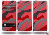 Camouflage Red Decal Style Vinyl Skin - fits Apple iPod Touch 5G (IPOD NOT INCLUDED)