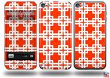 Boxed Red Decal Style Vinyl Skin - fits Apple iPod Touch 5G (IPOD NOT INCLUDED)