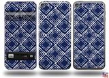 Wavey Navy Blue Decal Style Vinyl Skin - fits Apple iPod Touch 5G (IPOD NOT INCLUDED)