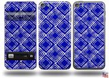 Wavey Royal Blue Decal Style Vinyl Skin - fits Apple iPod Touch 5G (IPOD NOT INCLUDED)