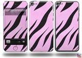 Zebra Skin Pink Decal Style Vinyl Skin - fits Apple iPod Touch 5G (IPOD NOT INCLUDED)